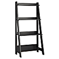 Bush Furniture Alamosa Ladder Bookshelf, Classic Black, Standard Delivery