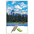 Amanti Art Lucie White Wood Picture Frame, 21" x 31", Matted For 20" x 30" 1 thumbnail image