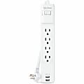 CyberPower P406U Home Office 4 - Outlet Surge Protector with 500 J Surge Suppression - Clamping Voltage 800V, 6 ft Cord, NEMA  - P406U 1 thumbnail image