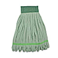 Boardwalk® Microfiber Looped-End Wet Mop Head, Medium, Green 1 thumbnail image