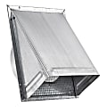 Lambro 6-In. 26-Gauge Galvanized Steel Fresh Air Intake Wall Vent with Wire-Mesh Screen and 3-In. Pipe, No Damper, Silver, 3460GNDMS 1 thumbnail image