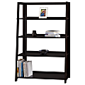 Bush® Canted 4-Shelf Bookcase, 47 1/8"H x 30 1/4"W 12 1/2"D, Warm Molasses