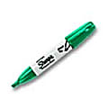 Sharpie® Chisel-Tip Permanent Markers, Green, Pack Of 12 1 thumbnail image