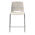 KFI Studios Imme Stacking Bar Stool, 39"H, Moonbeam/Silver