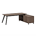 Ameriwood™ Home AX1 3-Piece Executive Desk And Storage Cabinet Set, Medium Brown 1 thumbnail image