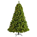 Nearly Natural Green Scotch Pine Artificial Christmas Tree, 8'