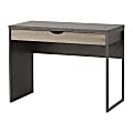 Homestar North America 1-Drawer Laptop Desk, FSC® Certified, Brown/Gray 1 thumbnail image