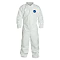 DuPont™ Tyvek® Coveralls With Elastic Wrists And Ankles, 2X, White, Pack Of 25 Coveralls 1 thumbnail image