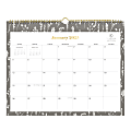 2025 Day Designer Monthly Wall Calendar, 15” x 12”, Pressed Floral Cream, January 2025 To December 2025