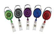 Retractable Carabiner Clip Badge Reel, Assorted Colors (No Color Choice) 1 thumbnail image
