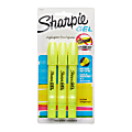 Sharpie® Gel Highlighters, Bullet Tip, Fluorescent Yellow, 3 Count 1 thumbnail image
