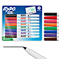 EXPO® Low-Odor Dry-Erase Markers, Ultra-Fine Point, Assorted Colors, Pack Of 8