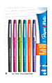 Paper Mate® Flair® Porous-Point Pens, Medium Point, 1.0 mm, Assorted Ink Colors, Pack Of 6 Pens 1 thumbnail image