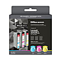 Office Depot® Brand Remanufactured High-Yield Cyan, Magenta, Yellow Ink Cartridge Replacement For Lexmark™ 100XL, Pack Of 3