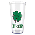 Amscan St. Patrick's Day Plastic Shamrock Cups, 20 Oz, Pack Of 5 Cups