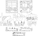 Barker Creek Double-Sided Accents, Color Me! Cityscapes, Set Of 48 Accents 1 thumbnail image