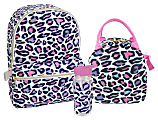 Office Depot® Brand School Backpack and Lunch Box Set With Water Bottle, Multicolor Animal Print 1 thumbnail image