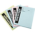 SKILCRAFT® Phone Message Pads, 4" x 5", 50 Sheets, Assorted Colors, Pack Of 4 Pads (AbilityOne 7530-01-425-4088) 1 thumbnail image