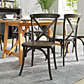 Flash Furniture HERCULES Series Stackable Cross-Back Chair, Early American 1 thumbnail image