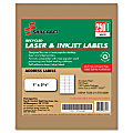 SKILCRAFT® 100% Recycled Inkjet/Laser Address Labels, Rectangle, 1" x 2 5/8", White, Box Of 250 Sheets (AbilityOne 7530-01-578-9290)