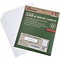 SKILCRAFT® XL Inkjet/Laser File Folder Labels, Rectangle, 15/16" x 3 7/16", 100% Recycled, White, Box Of 25 (AbilityOne 7530-01-578-9297) 1 thumbnail image