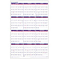 2025 AT-A-GLANCE® Yearly Wall Calendar, 24" x 36", Traditional, January 2025 To December 2025, PM1228