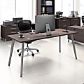 WorkPro® Motiva 72"W Modern Office Desk With Metal Legs, Storm Gray, Standard Delivery 1 thumbnail image