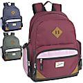 Trailmaker Multi-Pocket Backpacks With 15" Laptop Pockets, Rose/Green/Blue, Set Of 24 Backpacks