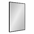 Uniek Kate And Laurel Rhodes Framed Rectangle Mirror, 36-13/16”H x 24-13/16”W x 1-5/8”D, Black