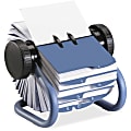 Rolodex Business Card File - 400 Card - 24 Printed A-Z - Blue