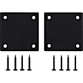 Lorell Mounting Plate for Modular Device - Black - 2 / Pack