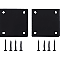Lorell Mounting Plate for Modular Device - Black - Iron - 2 / Pack 1 thumbnail image