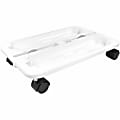 Deflecto Caddy Wheel Base - 16" Width x 11" Depth x 3.25" Height - White - 1 Each 1 thumbnail image