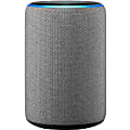 Amazon Echo (3rd Generation) Bluetooth Smart Speaker - Alexa Supported - Heather Gray - 360° Circle Sound, Dolby Audio - Wireless LAN 1 thumbnail image