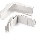 C2G Wiremold Uniduct 2900 Bend Radius Compliant External Elbow - White - White - Polyvinyl Chloride (PVC)