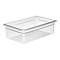 Cambro Camwear Polycarbonate Full Size Food Pans, Clear, Pack Of 6 Pans