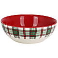 Martha Stewart Holiday Plaid Stoneware Serving Bowl, 8-5/8”, Multicolor 1 thumbnail image