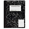 3-Subject Composition Book, 7 1/2" x 9 3/4", Wide Ruled, 120 Sheets, Black/White