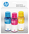 HP 31 Cyan; Magenta; Yellow Assorted Colors High-Yield Original Ink Bottles, Pack Of 3 Bottles 1 thumbnail image