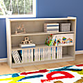 Flash Furniture Bright Beginnings Extra-Wide Commercial Wooden&nbsp;Classroom Open Storage&nbsp;Unit, 31-1/2"H x 47-1/4"W x 12"D, Beech 1 thumbnail image