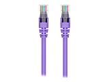 Belkin - Patch cable - RJ-45 (M) to RJ-45 (M) - 6 in - 0.2 in - UTP - CAT 6 - molded, snagless, stranded - purple