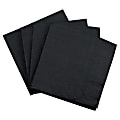 JAM PAPER Medium Lunch Napkins - 6 1/2 x 6 1/2 - Black - 40/Pack  1 thumbnail image