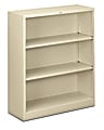 HON® Brigade® Steel Modular Shelving Bookcase, 3 Shelves, 41"H x 34-1/2"W x 12-5/8"D, Putty