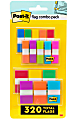 Post-it® Flag Multipack, 1/2" And 1", Assorted Colors, Pack Of 320 1 thumbnail image