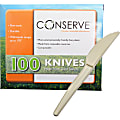 Conserve® Disposable Knives, White, Box Of 100