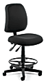 OFM Posture Series Fabric Task Chair With Drafting Kit, Black 1 thumbnail image