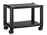 Mount-It! MI-7854 Under Desk Printer Stand With Wheels, 14-5/8"H x 19-1/4"W x 12-5/8"D, Black 1 thumbnail image
