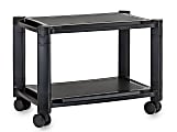 Mount-It! MI-7854 Under Desk Printer Stand With Wheels, 14-5/8"H x 19-1/4"W x 12-5/8"D, Black