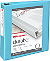 Office Depot® Brand 49% Recycled Durable View Round-Ring Binders, 2" Round Rings, Light Blue