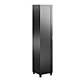 Systembuild Evolution Lory Framed 16"W Utility Cabinet, Black